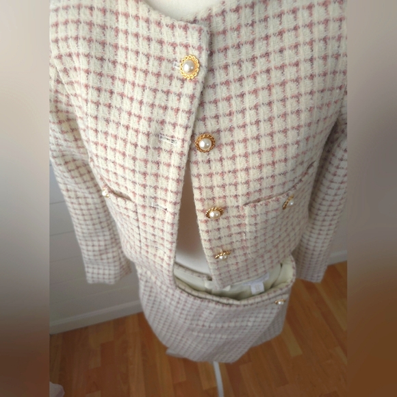 NWT House Of Harlow 1960 Twead Business Suit Skort and Jacket 2 Piece set - Picture 7 of 10